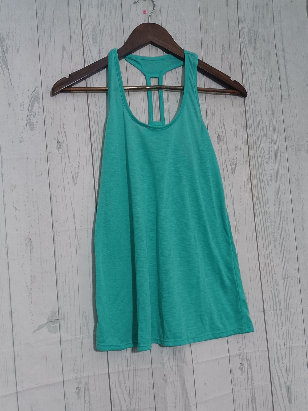 Lilly Pulitzer Women’s Teal Racerback Tank with T-Back Detail Sz XXS